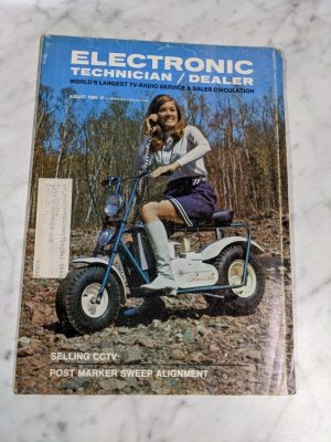 Electronic Technician/Dealer Magazine Selling Cctv August 1969 112321Nonr