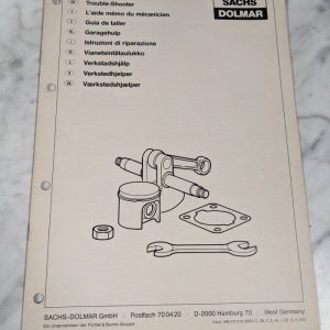 Sachs Dolmar Trouble-Shooter Book Manual Service Repair Guide