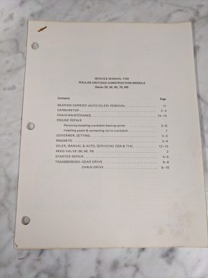 Poulan Chain Saws Service Repair Manual Unitized 30 50 60 70 90 Series