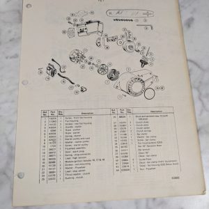 Poulan Chain Saws Illustrated Service Parts List Manual Catalog Model S25Da 1978