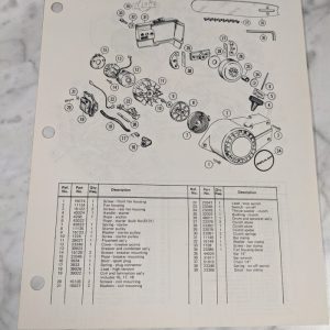 Poulan Chain Saws Illustrated Service Parts List Manual Catalog Model 25-D 1971