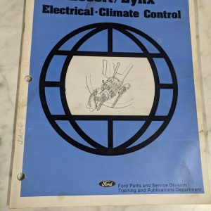 Ford Escort Lynx Electrical Climate Control Service Repair Technical Manual 1980