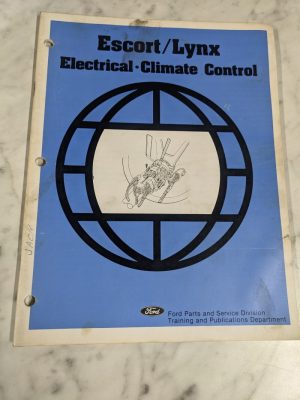 Ford Escort Lynx Electrical Climate Control Service Repair Technical Manual 1980