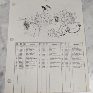 Poulan Illustrated Service Parts List Manual Catalog Chain Saws Model 100 1970